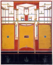 Wanddekorationen aus dem Haus des Aulus Vettius, Pompeji, ca. 36-39 n. Chr., 1987